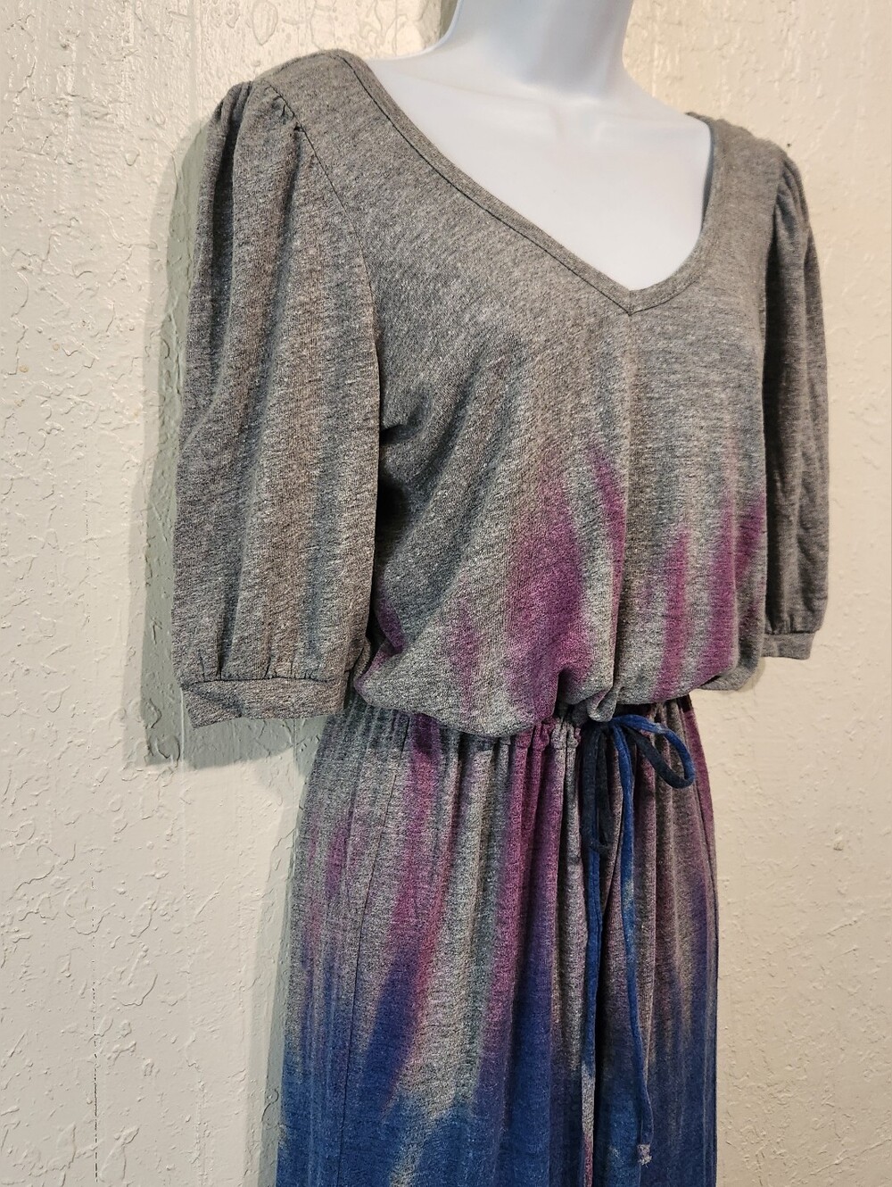 Chaser RPET Bliss Knit Puff Sleeve Wide Leg Jumpsuit NWT Sz Small - Picture 4 of 7